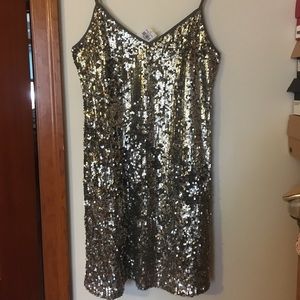 Abercrombie & Fitch Sequin Slip Dress